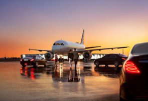 plane on runway