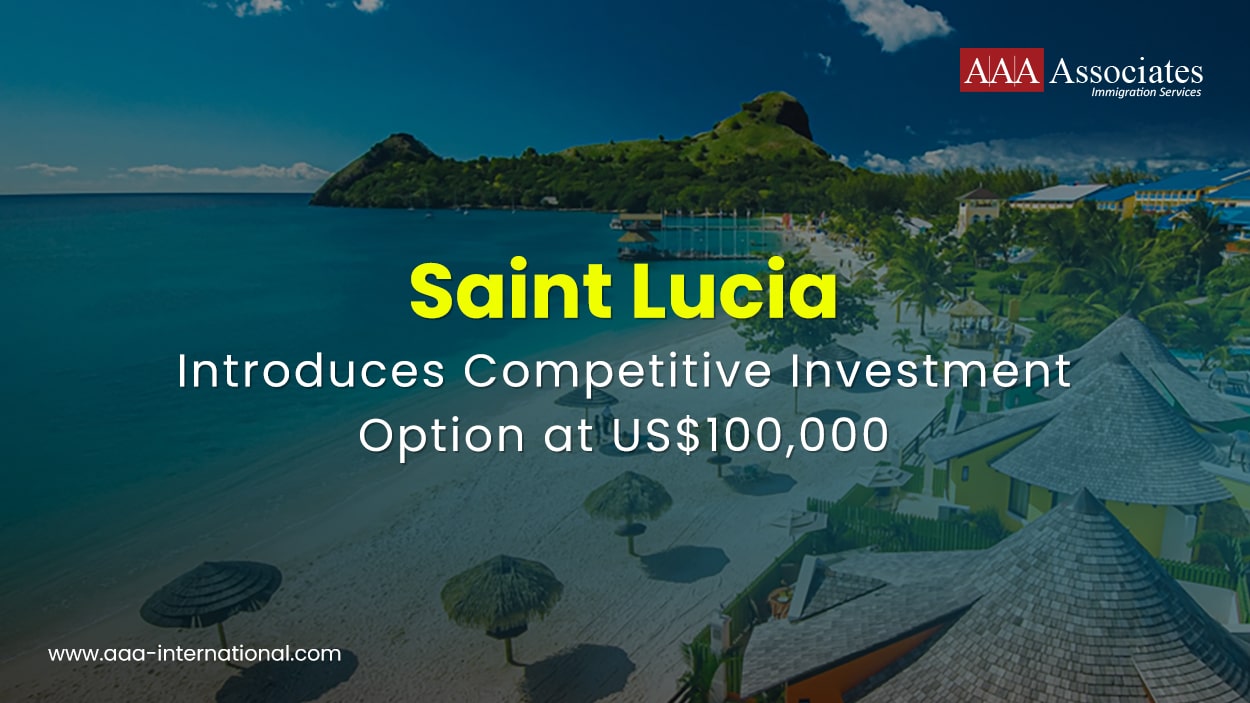 Saint Lucia Introduces Competitive Investment Option at US $100,000